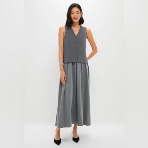 STAUD Gray Maxi Dress